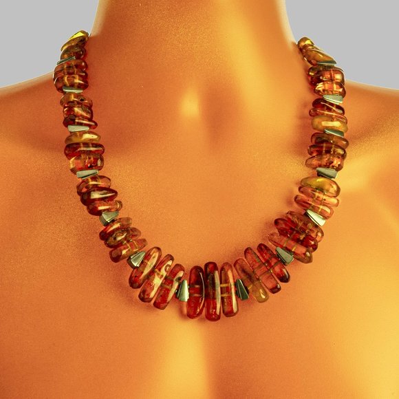 VINTAGE AMBER NECKLACE Vintage 🔥🔥SALE 🔥🔥 - Picture 4 of 5